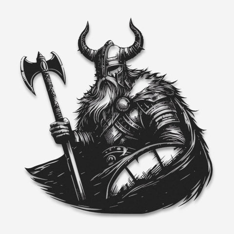 Viking Chief Metal Wall Art