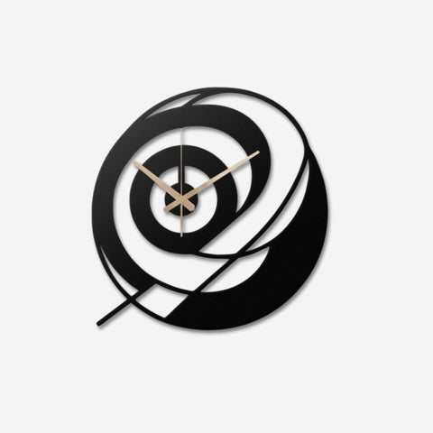 Modern Spiral Metal Wall Clock