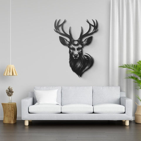 Majestic Deer Metal Wall Art