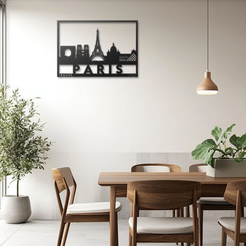 Paris City Metal Wall Art Decor
