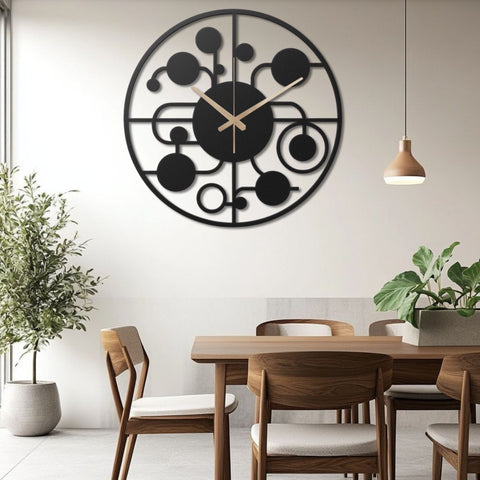 Large Lounge Metal Wall Clock