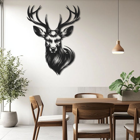 Majestic Deer Metal Wall Art