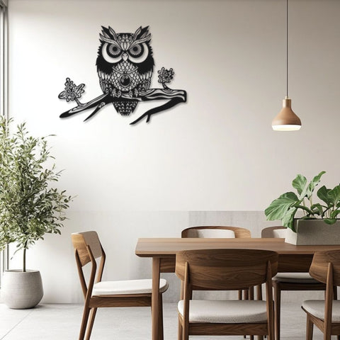 Owl Metal Wall Art