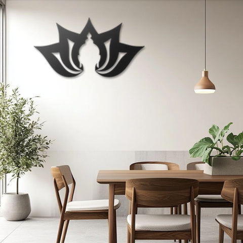 Lotus Buddha Metal Wall Art Decor