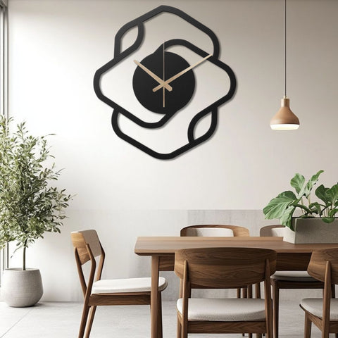 Large Decorative Metal Wall Clock