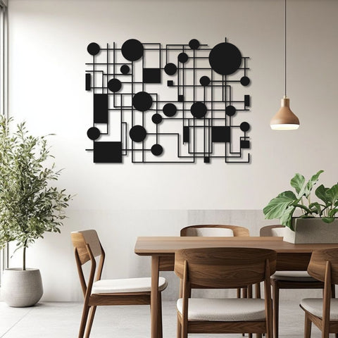 Contemporary Mid Century Modern Metal Wall Art
