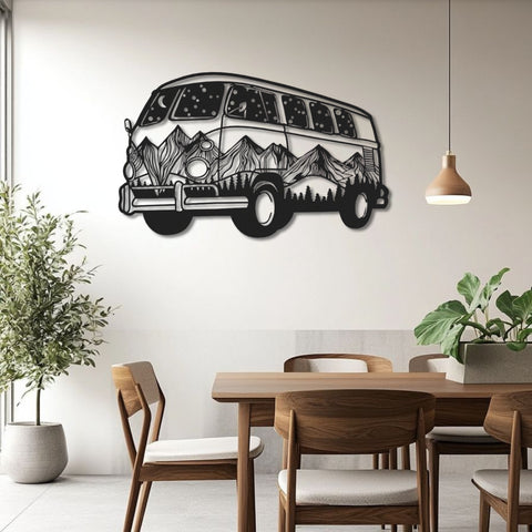 Roadtrip Van Metal Wall Art