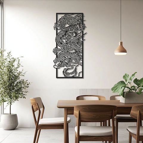 Cloud Dragon Metal Wall Art