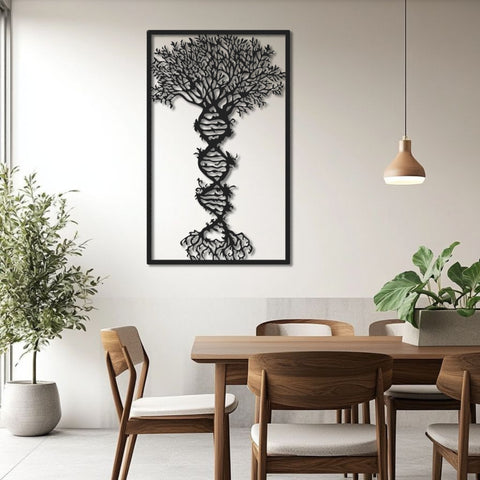 DNA Tree of Life Metal Wall Art