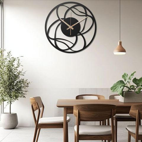 Interesting Oversized Metal Wall Clock