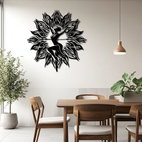 Lotus Dancer Metal Wall Art