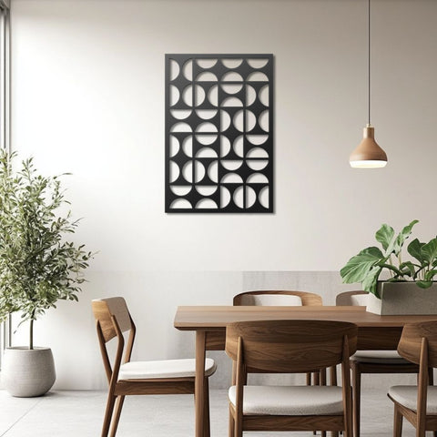 Bauhaus Mid Century Modern Metal Wall Art