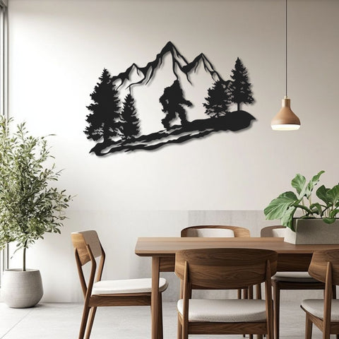 Sasquatch Metal Wall Art