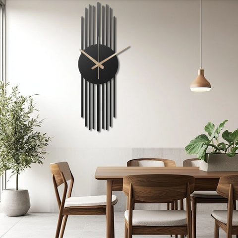 Large Metal Wall Clock for Living Room