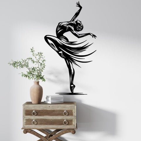 Elegant Dancer Metal Wall Art
