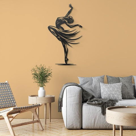 Elegant Dancer Metal Wall Art