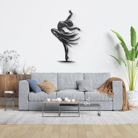 Elegant Dancer Metal Wall Art