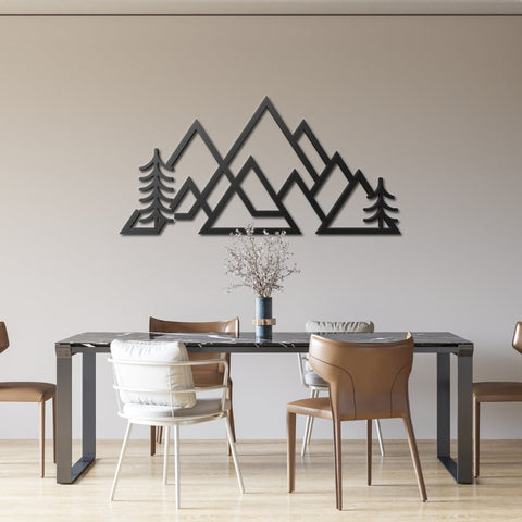Mountain Metal Wall Art