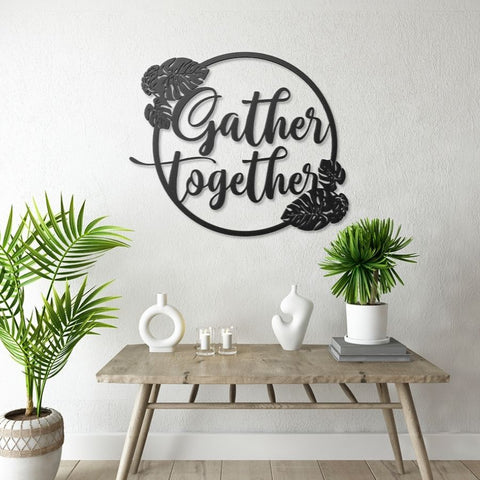 Gather Together Metal Wall Art Decor