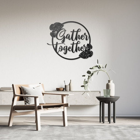 Gather Together Metal Wall Art Decor