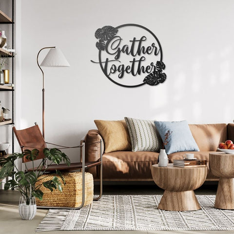 Gather Together Metal Wall Art Decor