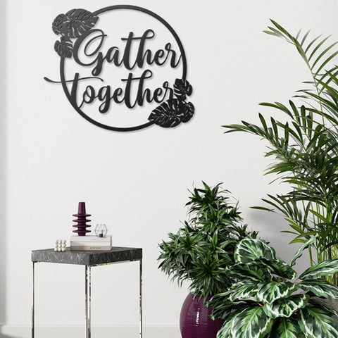 Gather Together Metal Wall Art Decor