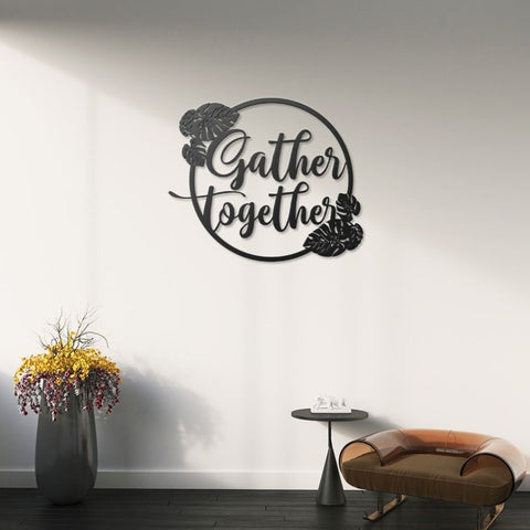 Gather Together Metal Wall Art Decor