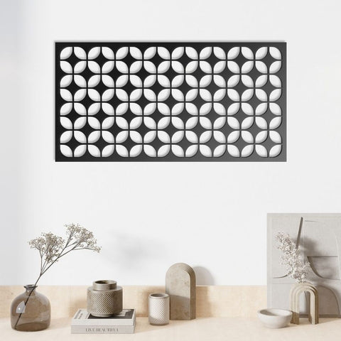 Geometric Mid Century Modern Metal Wall Art Decor