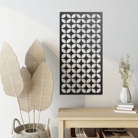 Geometric Mid Century Modern Metal Wall Art Decor