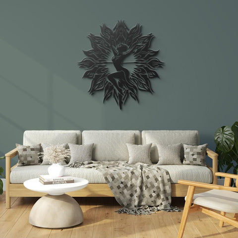 Lotus Dancer Metal Wall Art