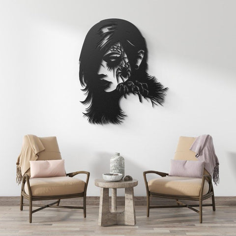 Gothic Beauty Metal Wall Art