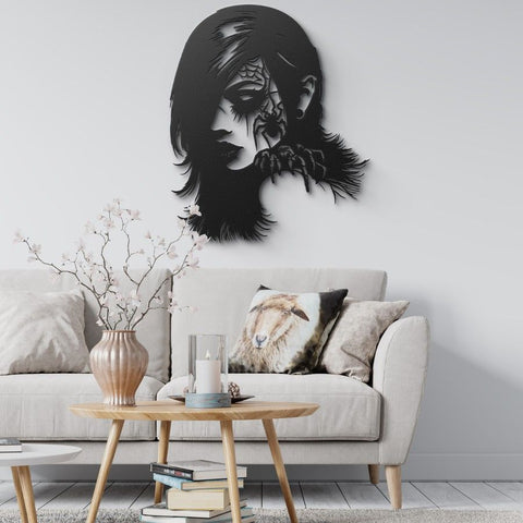 Gothic Beauty Metal Wall Art