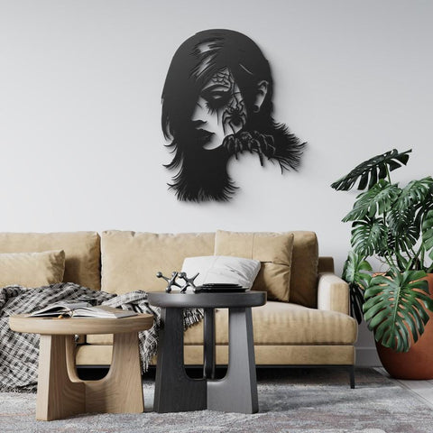 Gothic Beauty Metal Wall Art