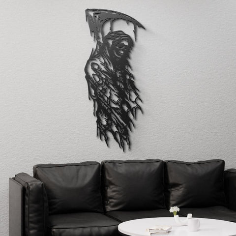 Gothic Reaper Metal Wall Art