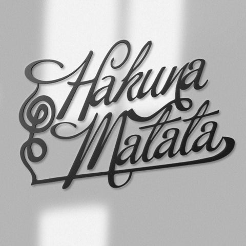 Hakuna Matata Metal Wall Art Decor