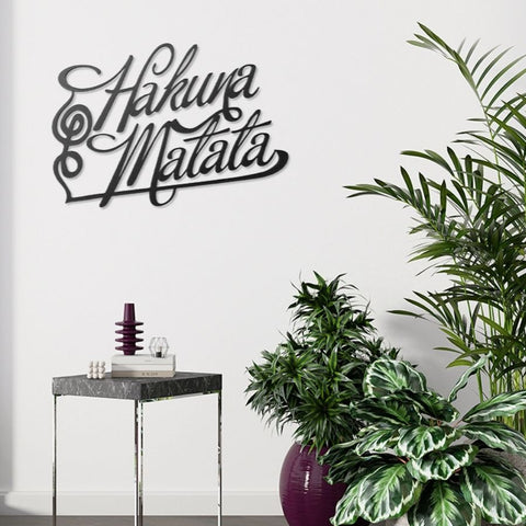 Hakuna Matata Metal Wall Art Decor