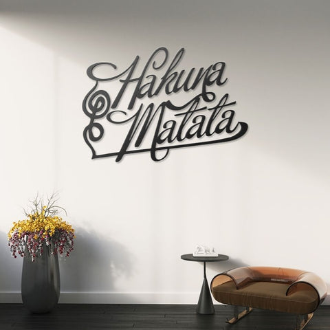 Hakuna Matata Metal Wall Art Decor