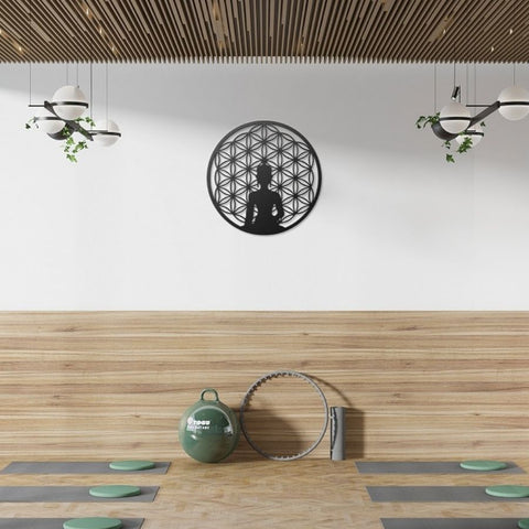 Buddha Life Of Flower Metal Wall Art Decor