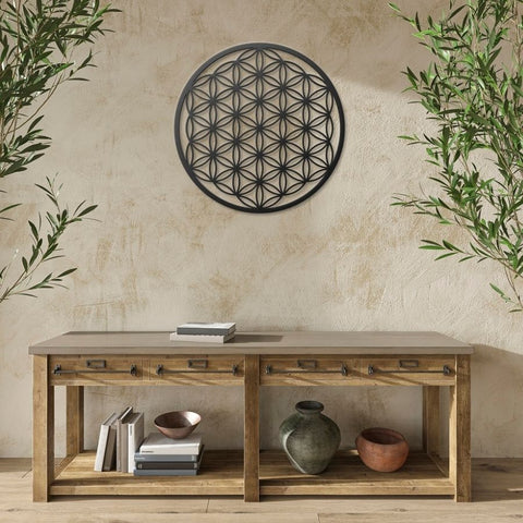 Life Of Flower Metal Wall Art Decor