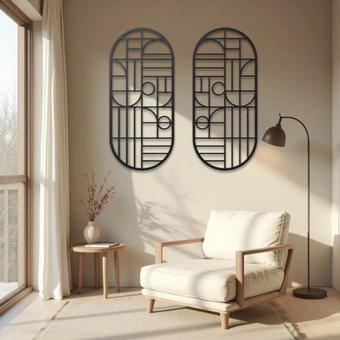 Livingroom Modern Metal Wall Art