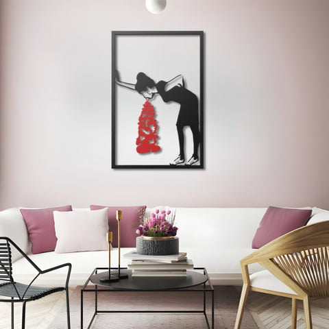 Banksy Lovesick Metal Wall Art