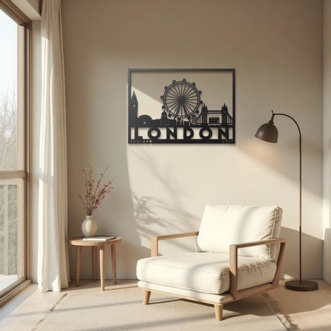 London City Metal Wall Art Decor