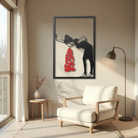 Banksy Lovesick Metal Wall Art