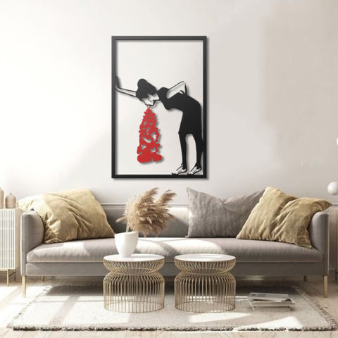 Banksy Lovesick Metal Wall Art