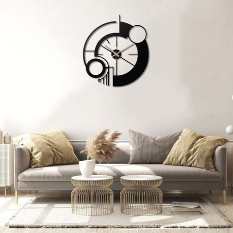 Modern Abstract Metal Wall Clock