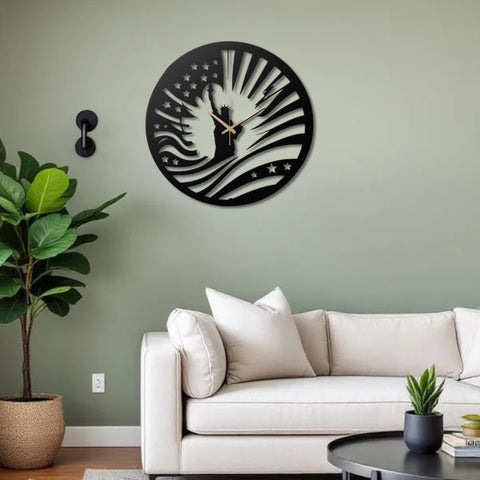 Statue of Liberty Metal Wall Clock