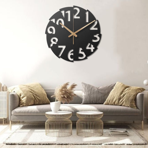 Modern Oversized Metal Wall Clock