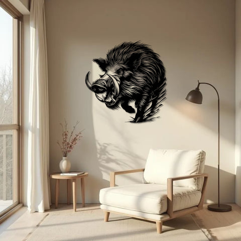 Wild Boar Metal Wall Art