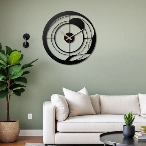 Unique Minimalist Metal Wall Clock