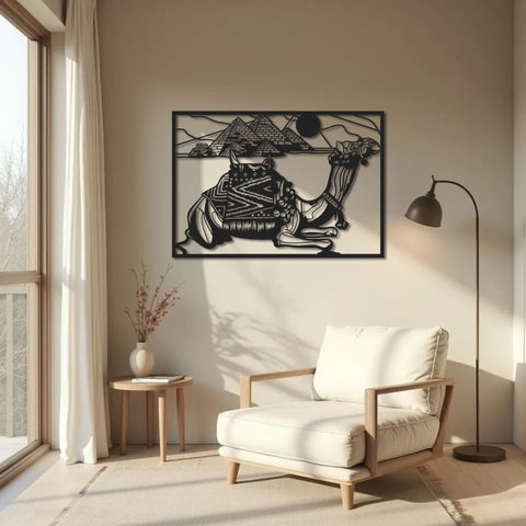 Camel Metal Wall Art
